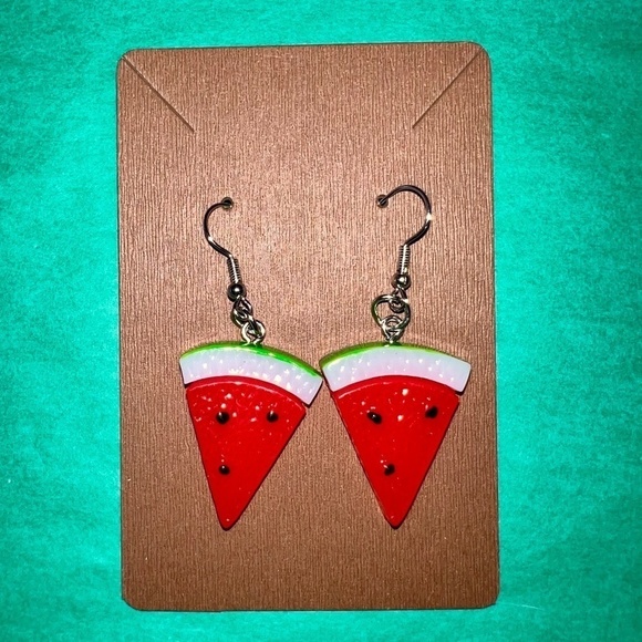 NWOT 🥀 Kids Watermelon Dangle Earring Accessory Set - Picture 3 of 9